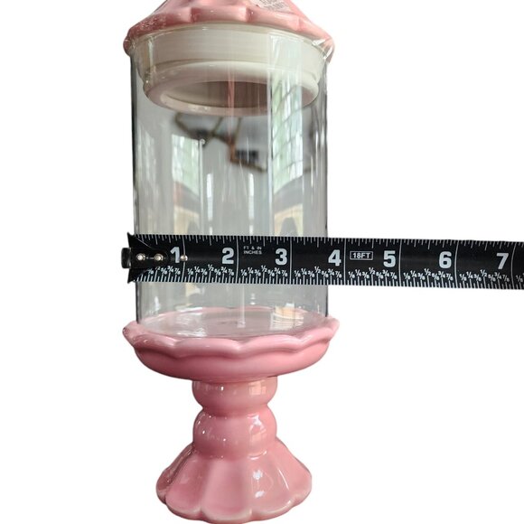 Cobwebs and Cauldrons Pink Halloween Ceramic & Glass Jar Pedestal, Pumpkin - Picture 10 of 10